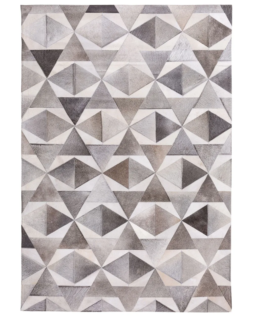 Rug ALAKA Grey 140 x 200 cm Leather