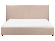 Bed Boucle LAVAUR 180 x 200 cm (EU Super King) Taupe_985451