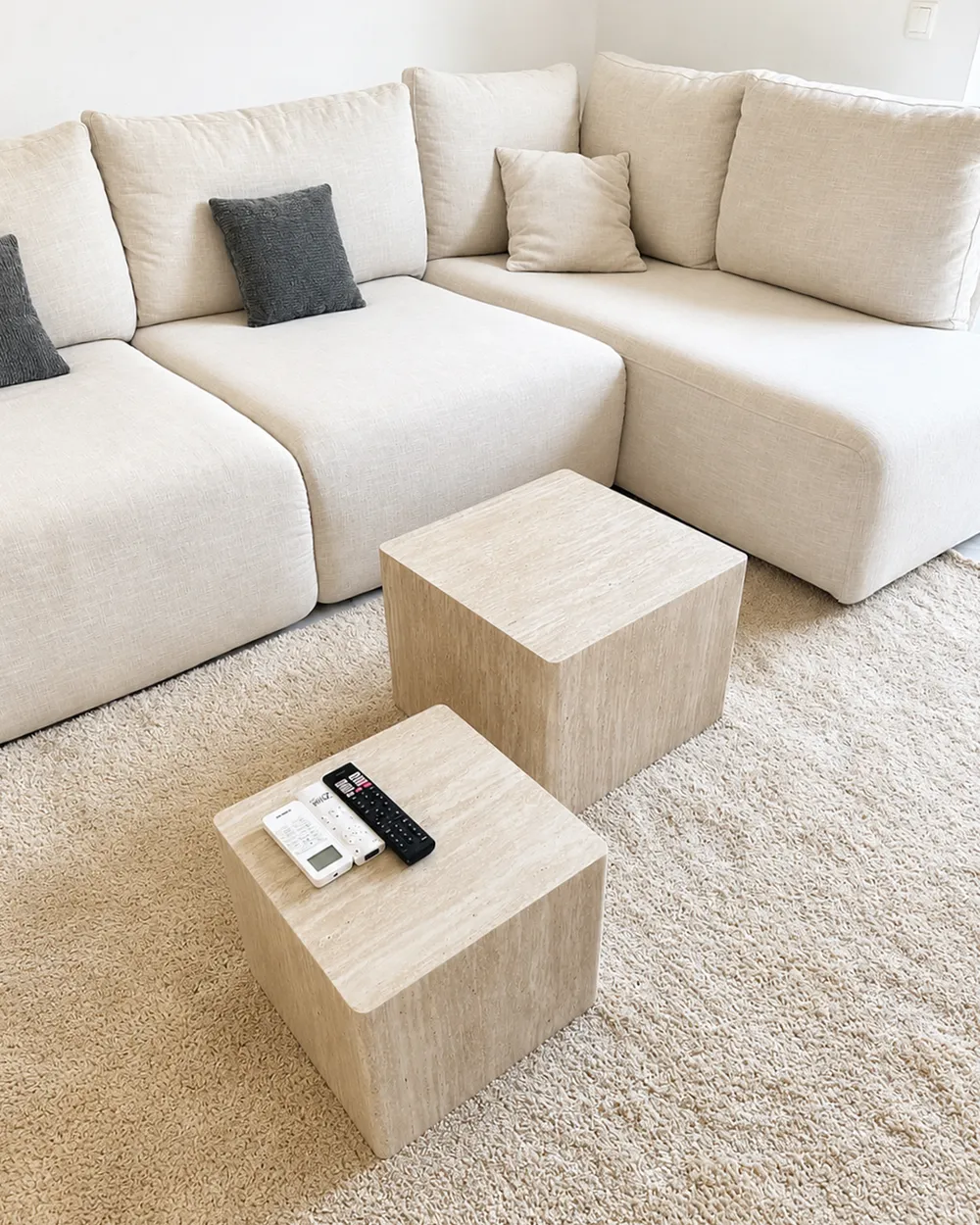 Couchtisch 2er Set TERO Travertinoptik_1129408