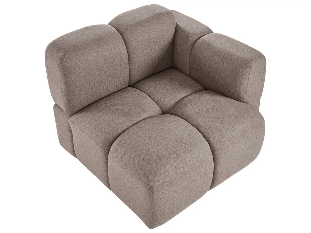Modulsofa 3-Sitzer MAKSABERG Stoff Taupe_1136409