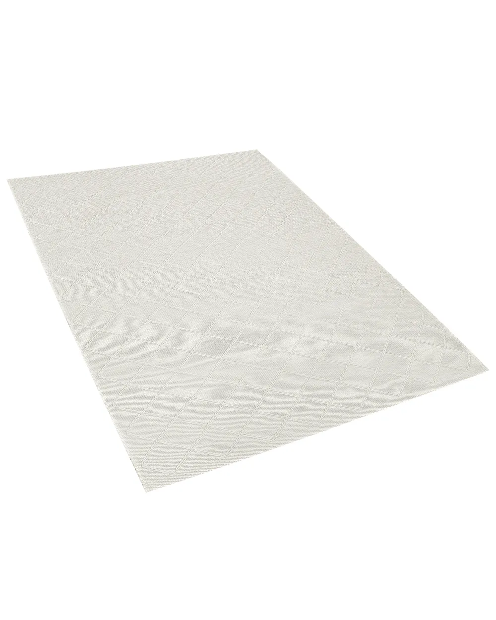 Rug ELLEK White 140 x 200 cm Wool_734508