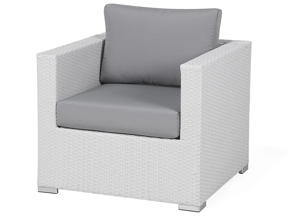 Garden Lounge Set with Table 8 Seater XXL Modular PE Rattan White Right Hand_705599