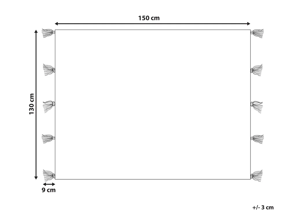 Kuscheldecke CUBUK 130 x 150 cm Bunt_864024