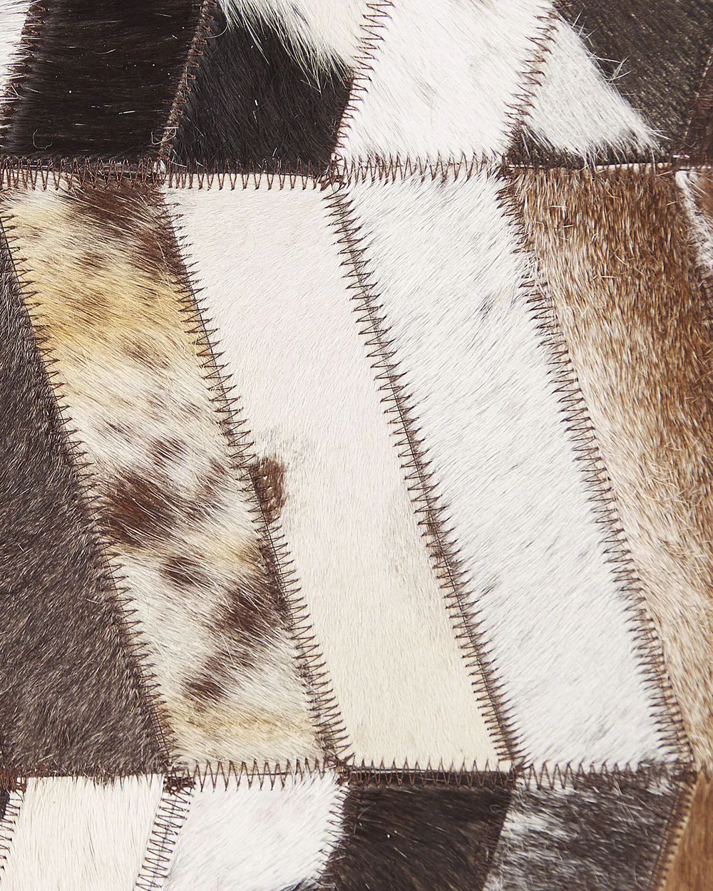 Teppich AKYELE Braun 140 x 200 cm Echtleder_780758