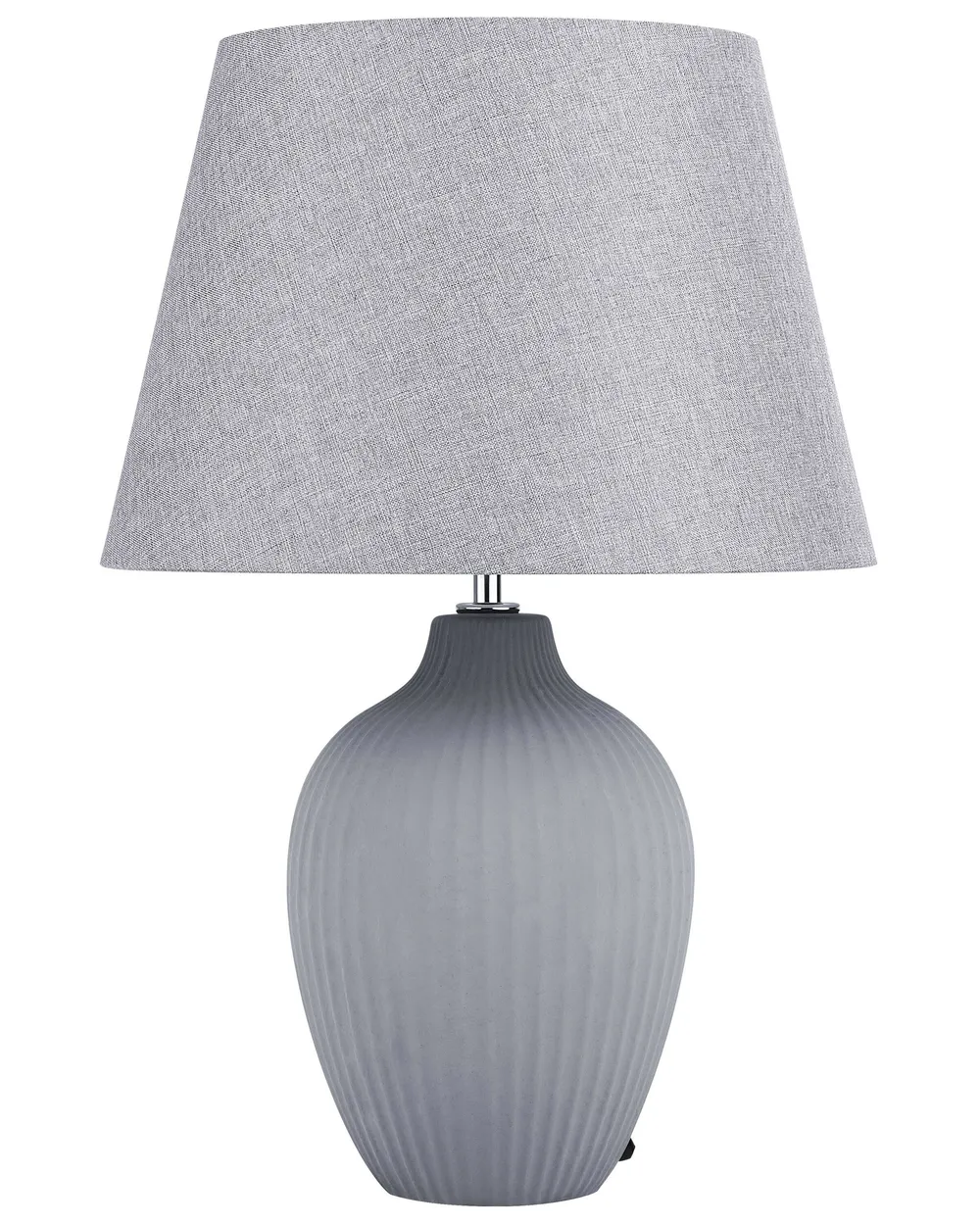 Tischlampe FERGUS Keramik Grau