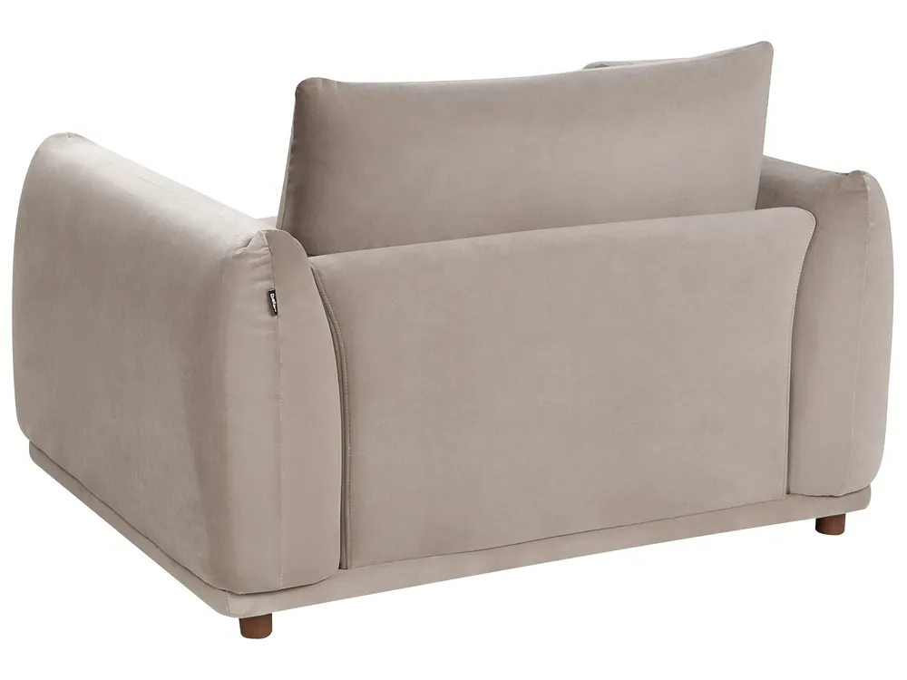 Living Room Set 5 Seater JUBEK Velvet Taupe_1077922