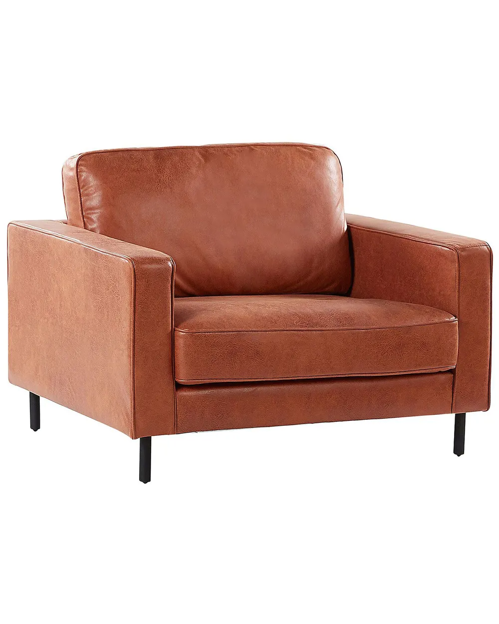 Sessel SAVALEN Kunstleder Goldbraun