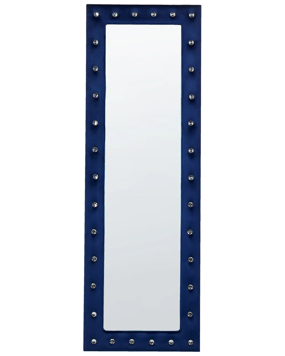 Standspiegel ANSOUIS 150 cm Samtstoff Marineblau_840657