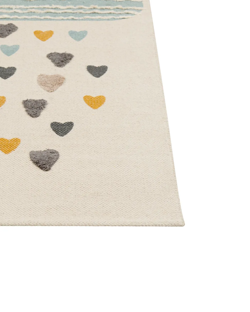 Kinderteppich BLANG Beige 80 x 150 cm Baumwolle_864135