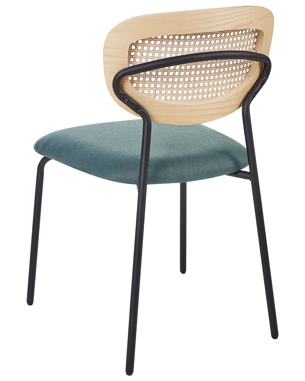 Esszimmerstuhl 2er Set MAYETTA Rattan Blaugrün_931875