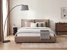 Bett mit Lattenrost Bouclé VINAY 180 x 200 cm Braun
