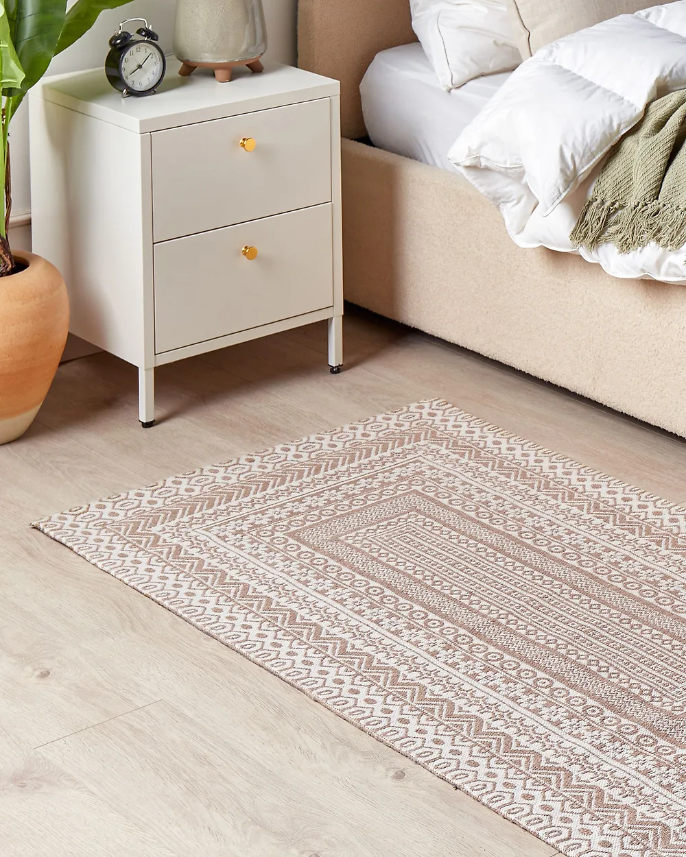 Rug BAGLAR White 80 x 150 cm Jute_1185879