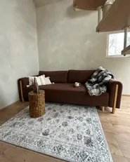 Schlafsofa 3-Sitzer KVAM mit Stauraum Bouclé Braun_1052512