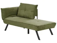 Linksseitige Chaiselongue ROCAMADOUR Stoff Grün_1029326