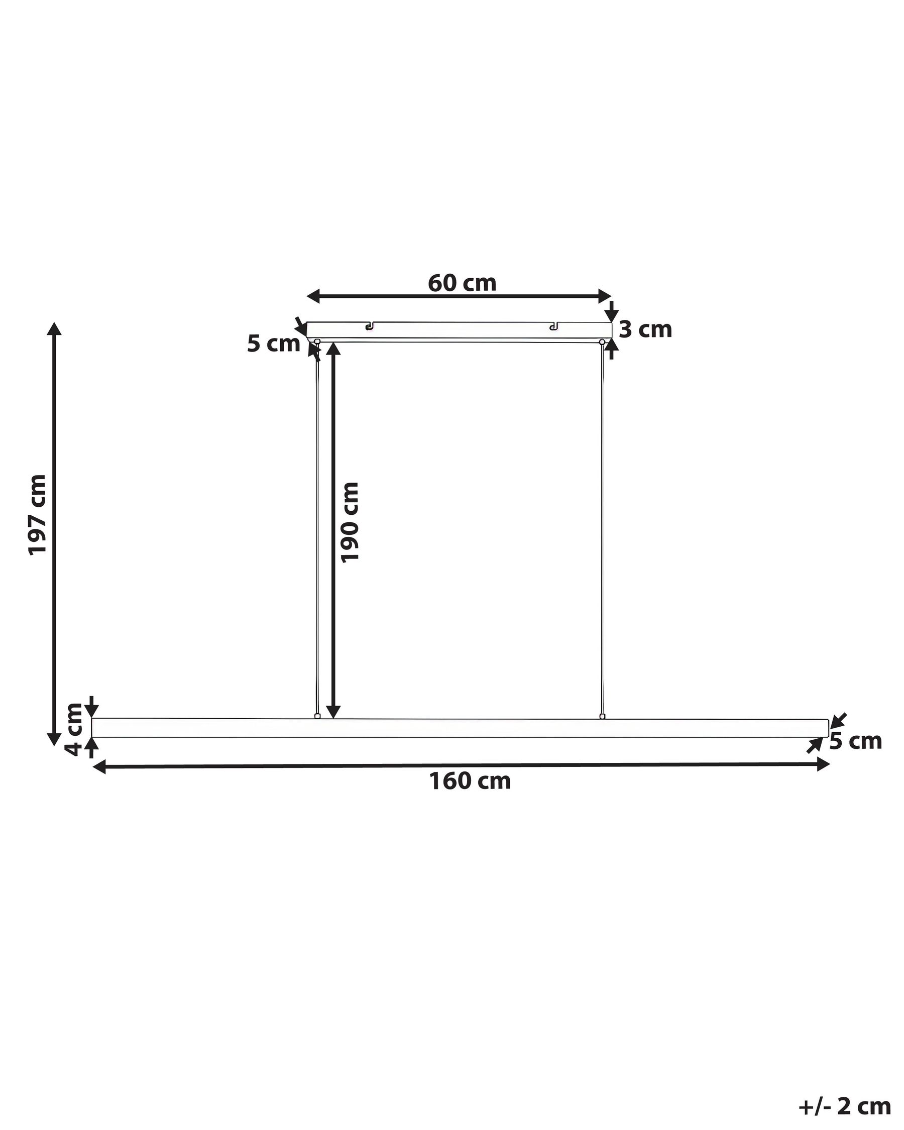 LED Hängeleuchte BADDANA Metall Silber_1069452
