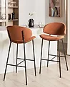 Set mit 2 Barstühlen KIANA Orange