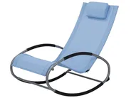 Schaukel-Sonnenliege CAMPO Stoff Blau_751510