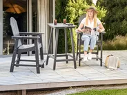 Bistro Set ADIRONDACK Dunkelgrau_938517