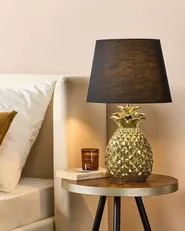 Tischlampe PINEAPPLE Keramik Gold_731623