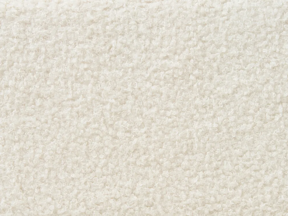Bett mit Schubladen SOUTRIN Bouclé Cremeweiß 180 x 200 cm_993515