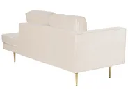 Left-Hand Chaise Longue MIRAMAS Velvet Beige_848637