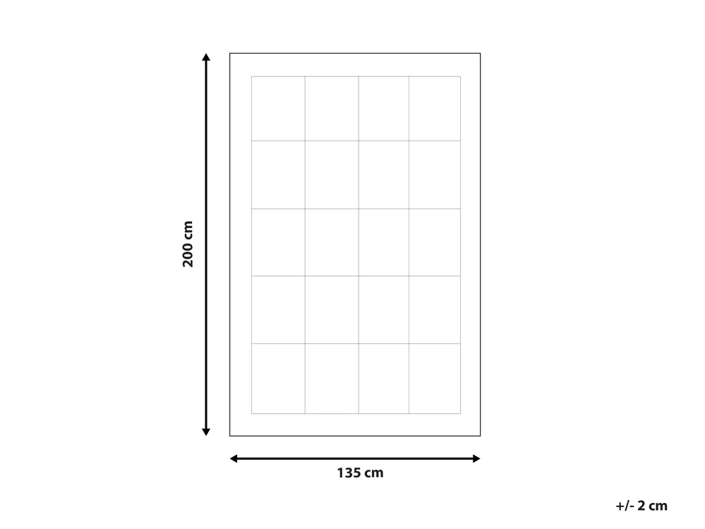Bettdecke Mikrofaser Mittelwarm KOUTRA 135 x 200 cm_807529