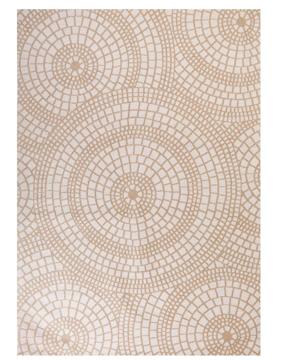 Teppich ARIBA Weiß Beige 160 x 230 cm Jute_943591