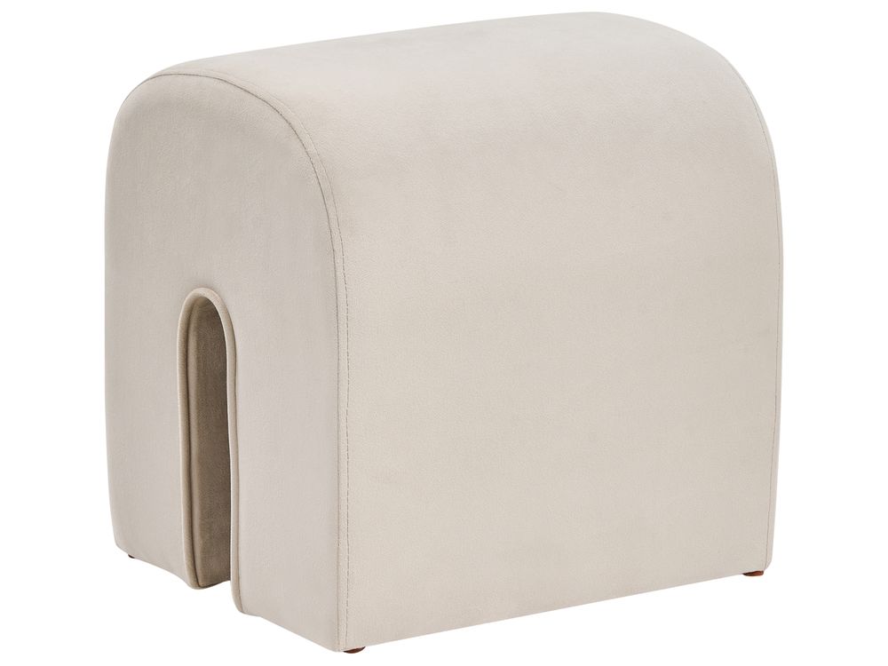 Poef MODOC Fluweel Beige