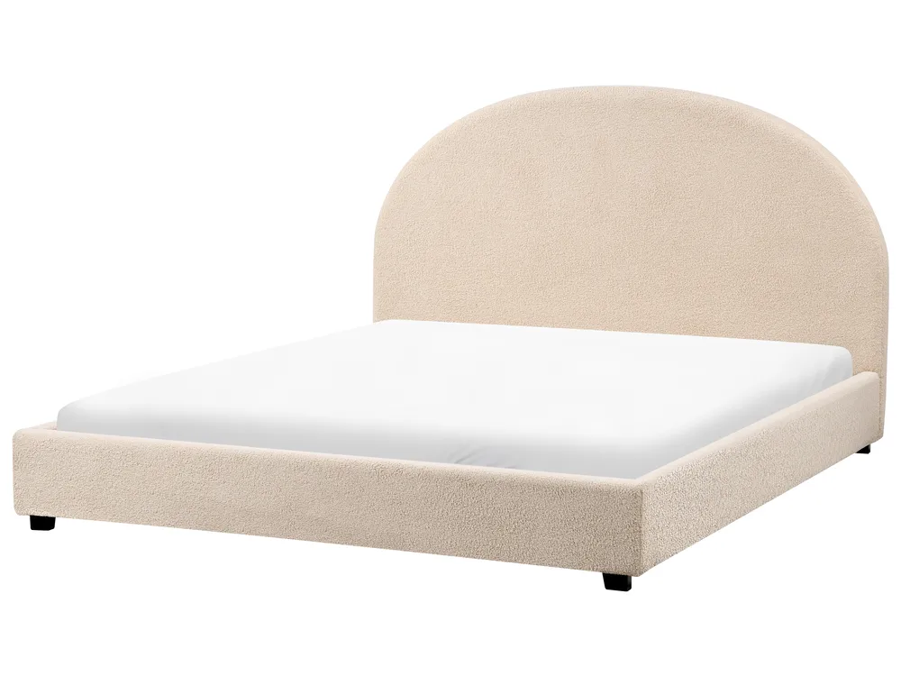 Wasserbett Bouclé VAUCLUSE 160 x 200 cm Beige_976151