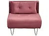 1-Sitzer Schlafsofa VESTFOLD Samtstoff Rosa