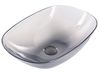 Countertop Basin MOENGO 540 x 360 mm Solid Surface Black