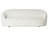 Sofa 3-Sitzer MALUNG Samtstoff Cremeweiß