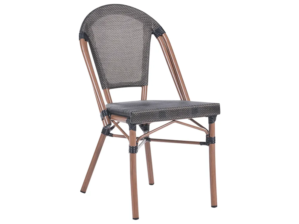 Gartenmöbel Set 4-Sitzer RIFREDDO Polyrattan Grau_1062323