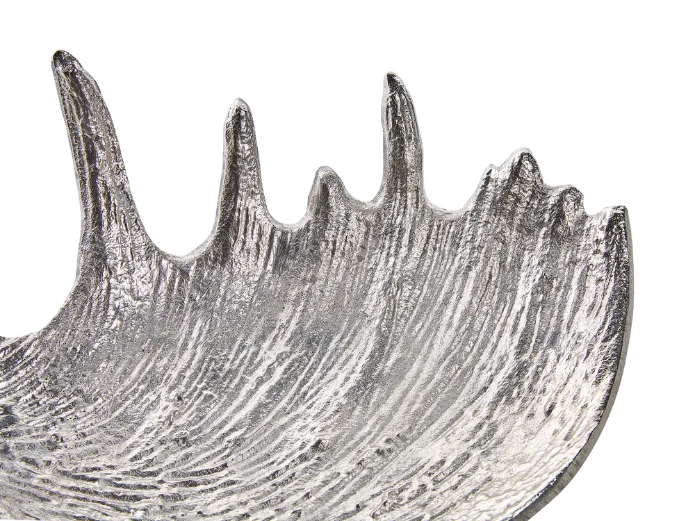 Trinket Dish Moose Antler CARTHAGE Metal Silver_823012