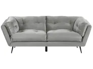 Sofa 3 Seater LENVIK Velvet Grey_784802