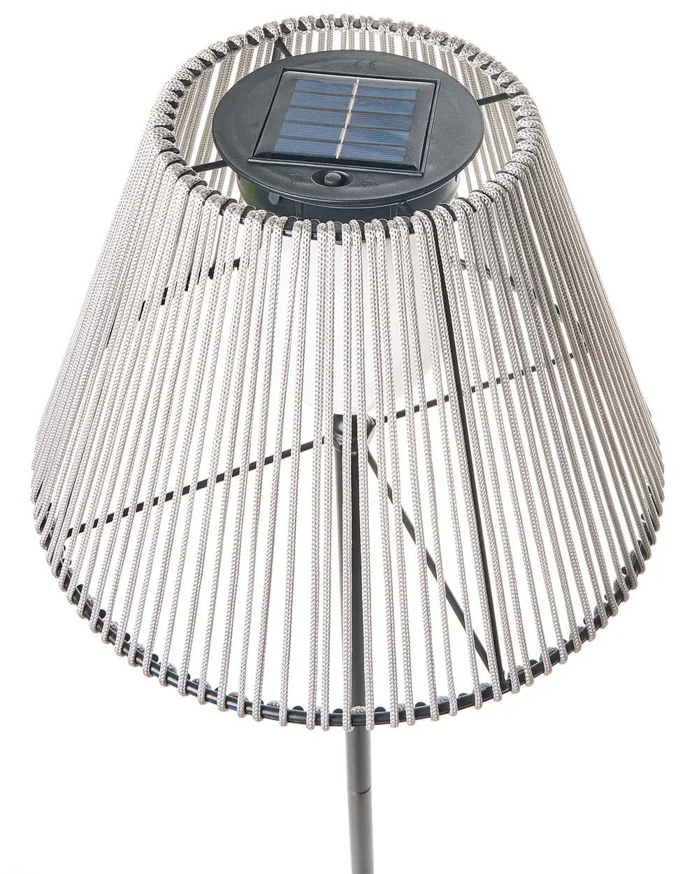 Solar LED-Stehleuchte für den Außenbereich LUETE Grau_1042527