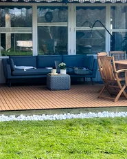 Gartensofa 3-Sitzer LORETELLO Grau rechtsseitig_983491
