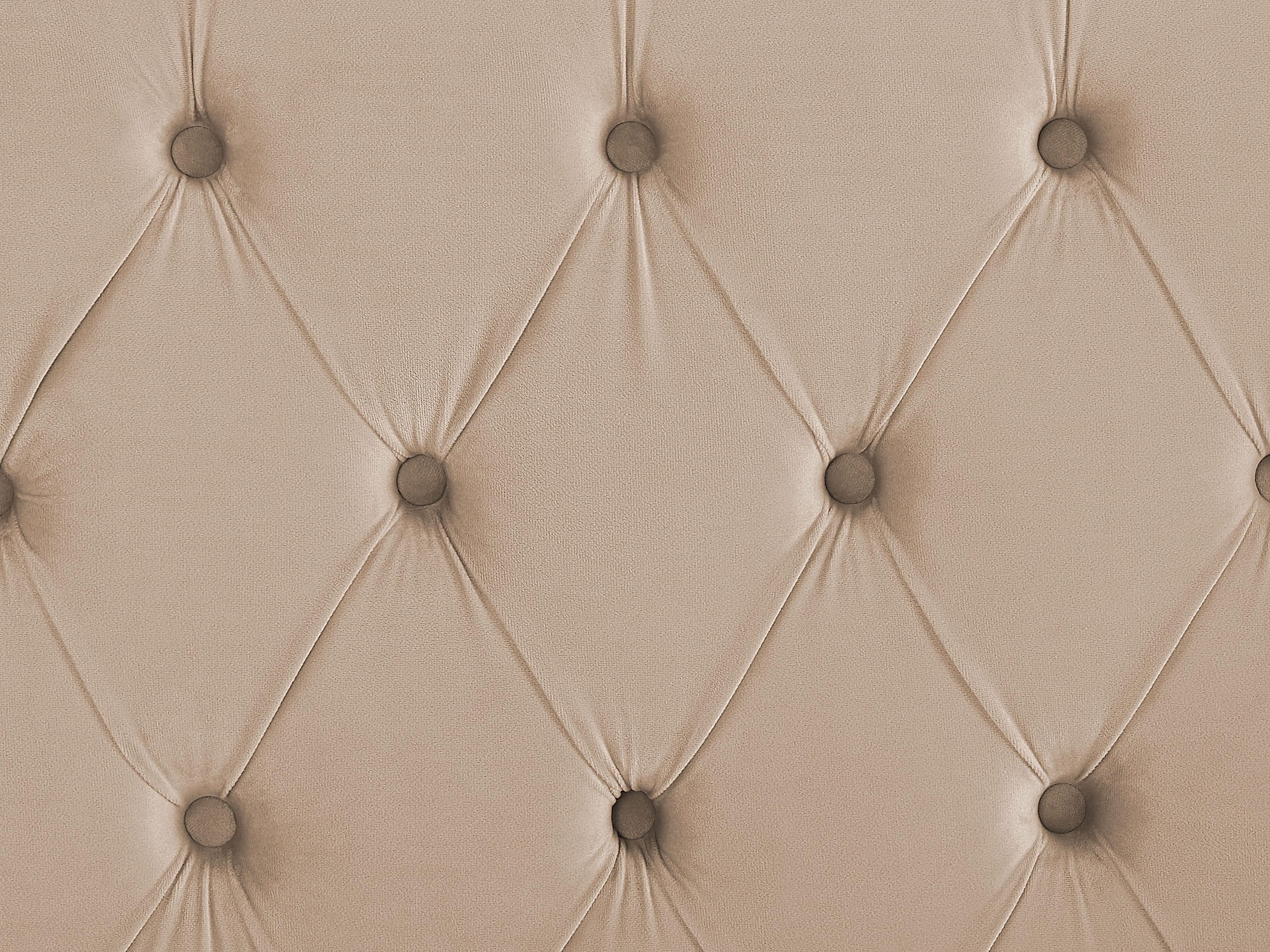Bed Velvet LUBBON 140 x 200 cm (EU Double) Beige_899024