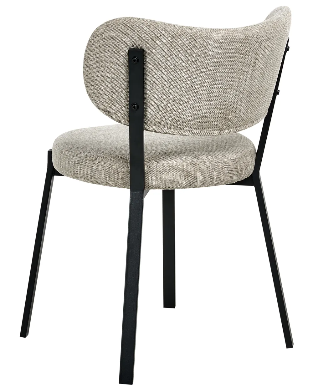 Esszimmerstuhl 2er Set BRONTE Stoff Beige_1006002