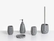 5-Piece Bathroom Accessories Set SAMIRIA Grey_996904