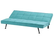 Sofa Bed 3 Seater HASLE Fabric Sea Blue_952045