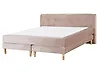 Boxspringbett Samtstoff MARQUISE 160 x 200 cm Beige