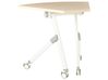Module de bureau d'angle pliable BENDI 90 cm 64 cm Marron clair