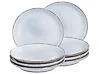 Dessertteller 8er Set JUNIPER Steinzeug Hellblau 21 cm