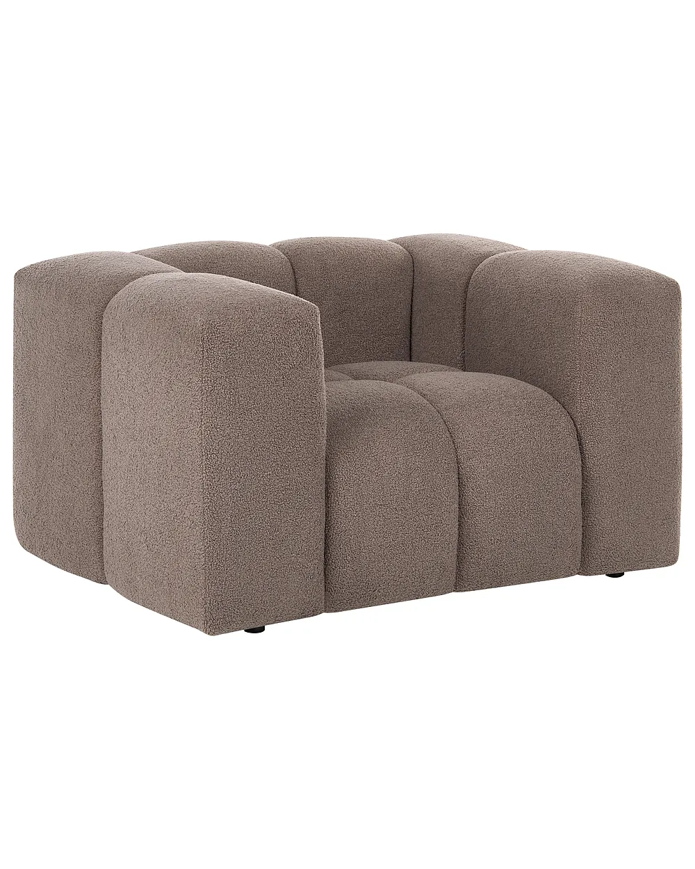 Fauteuil ANTOLA Bouclé Taupe_1161657