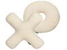 Dekokissen 2er Set HESPERIS Bouclé Beige Ohne Muster