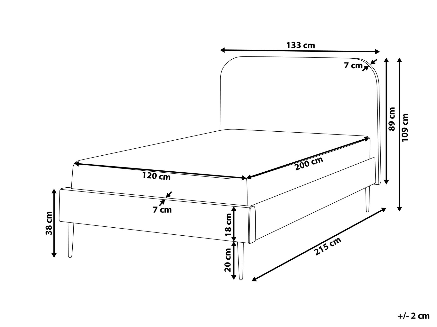 Bett mit Lattenrost Samtstoff FLAYAT 120 x 200 cm Dunkelgrün_1024386