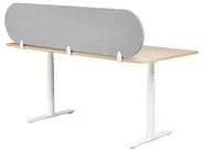 Desk Screen SPARKY 180 x 40 cm Light Grey_1015310