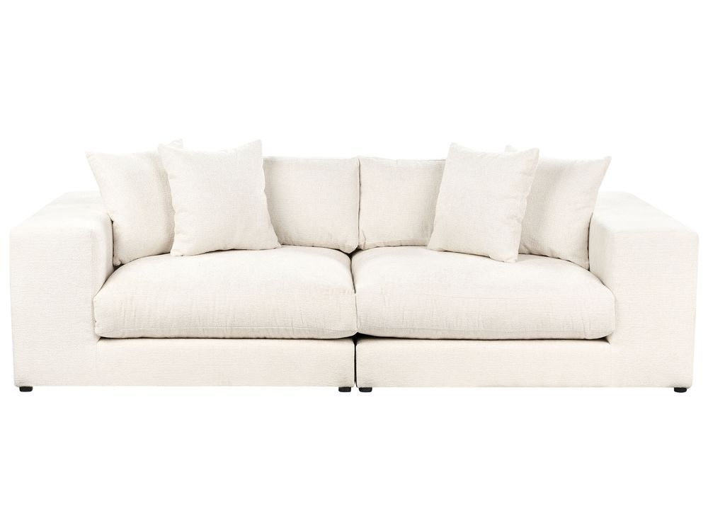 Sofa 3 Seater GLORVIKA II Fabric Off-White