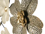 Wandobjekt Blume LANTHANUM Metall 52 cm Beige_1007341